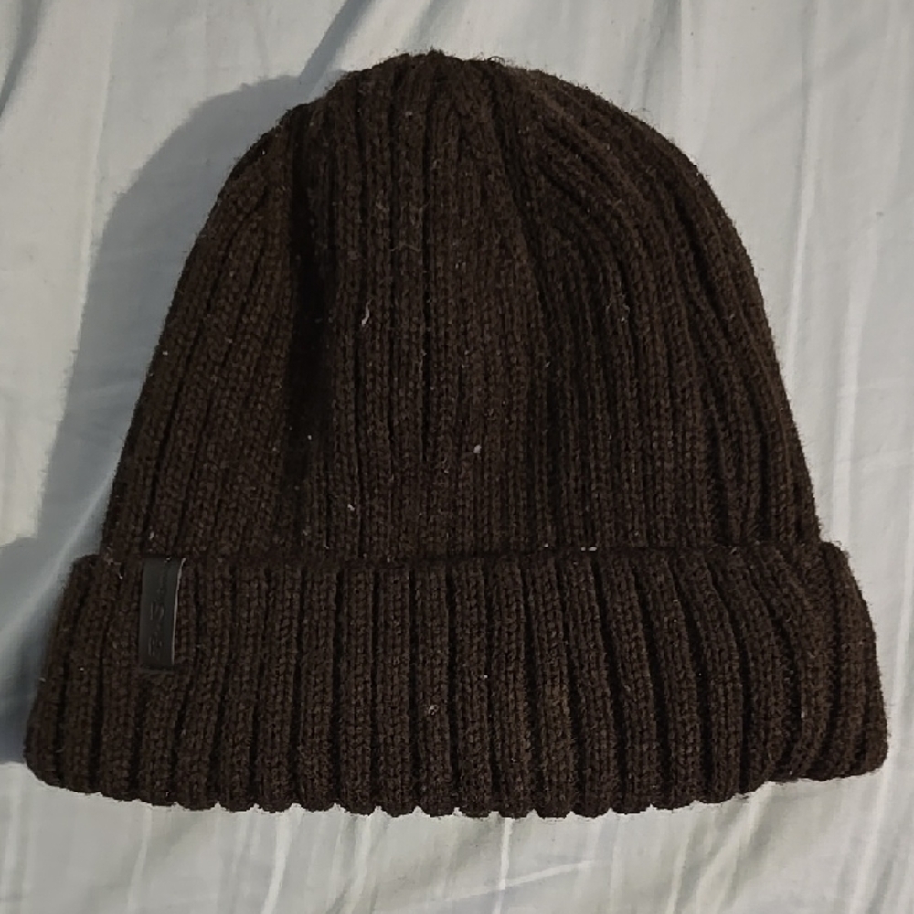 Ben Sherman Dark Brown Ribbed Beanie